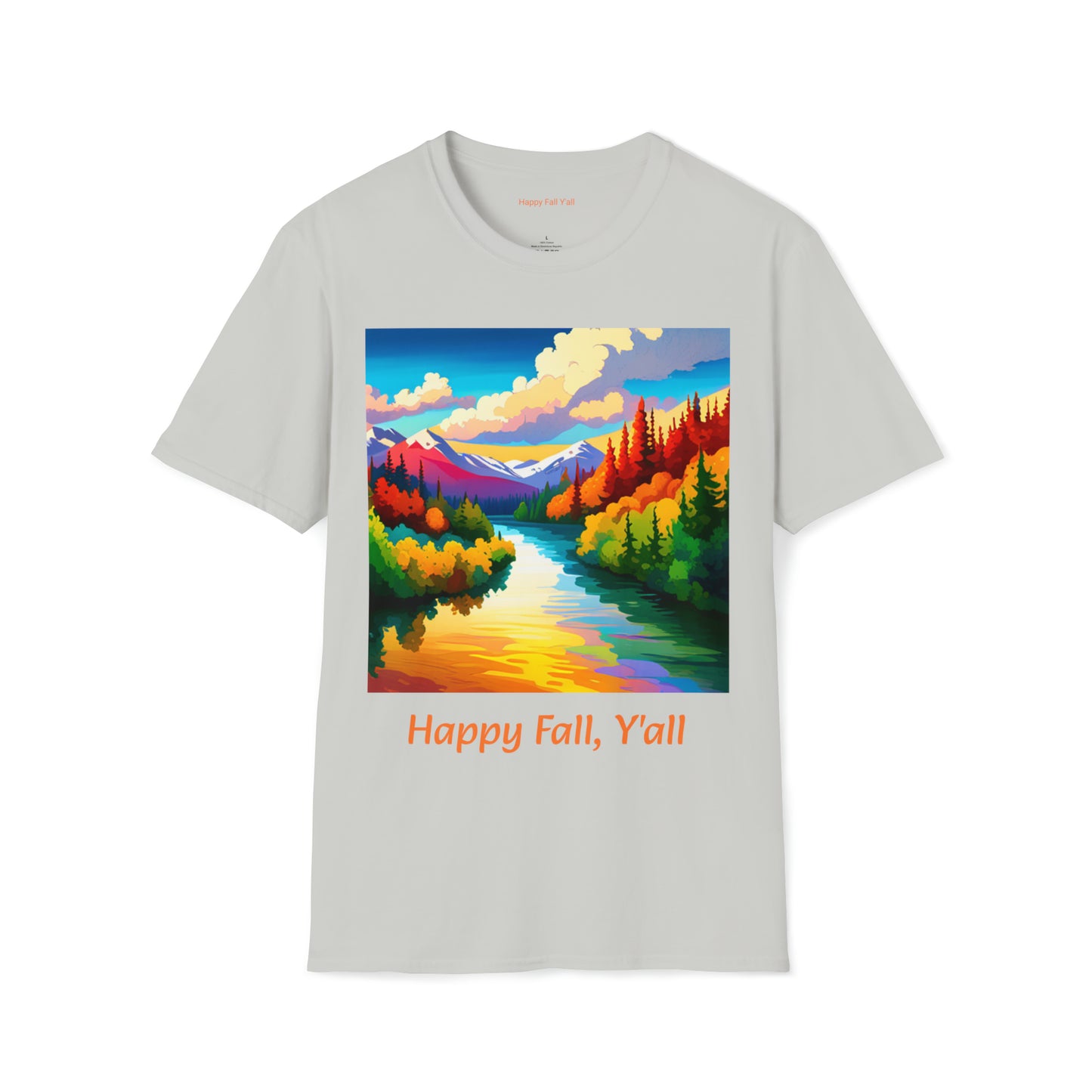 Happy Fall, Y'all -- Unisex Softstyle T-Shirt